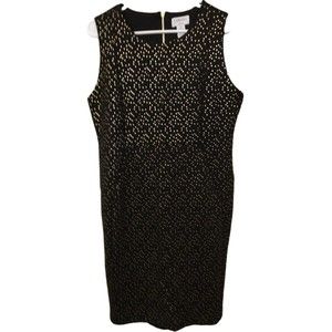 Carmen. Marc Valvo. LBD. Pattern. Dress - Women's. Size 12. Half back zippered.